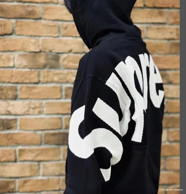 L Back S Sweatshirt LOGO Grey XL LOGO JACQUARD SWEATSHIRT Big HOODED Black BIG M Hoodie 0522